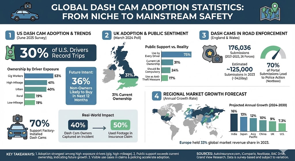 dash cam adoption statistics