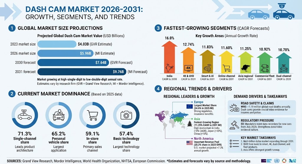 dash cam market statistics