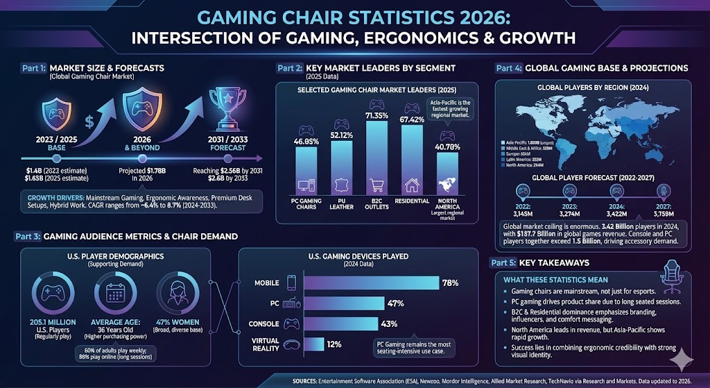 gaming chair statistics